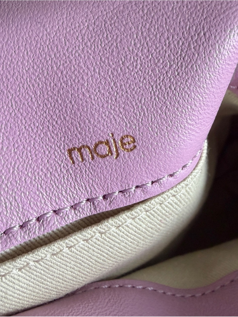 Maje Miss M Mini Pink Leather Bag - Picture 9 of 9